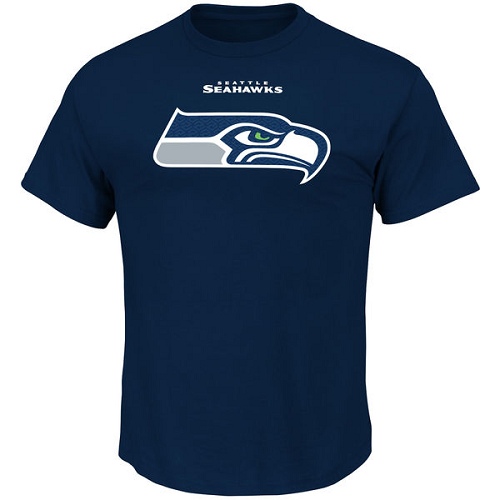 NFL Seattle Seahawks Majestic Critical Victory T-Shirt - Navy